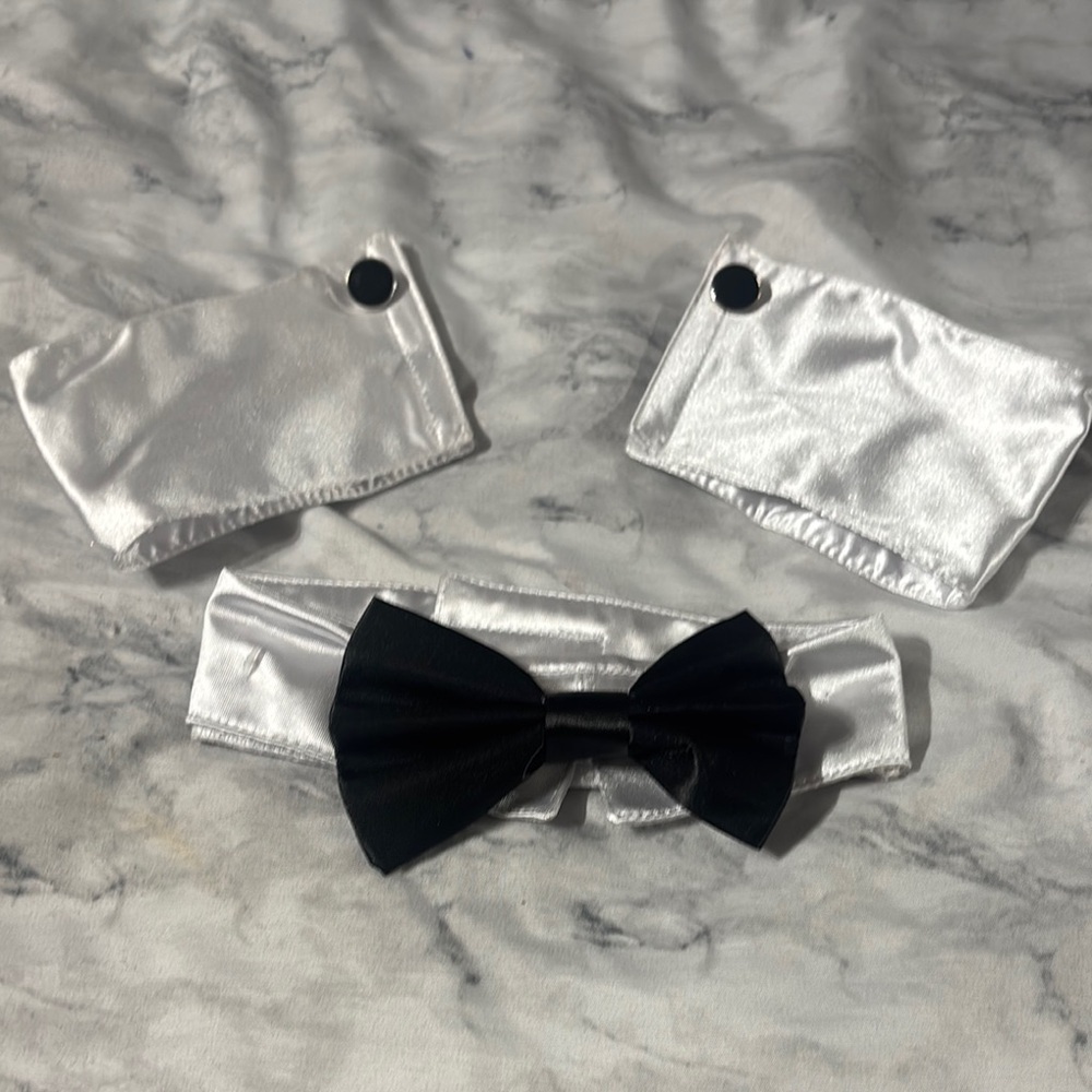 Elegant Black and White cosplay costume